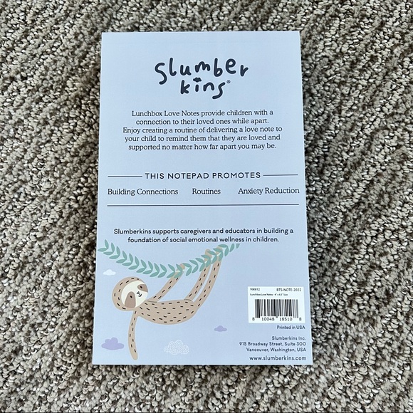 New Slumberkins Lunchbox Love Notes Booklet (180 pages) - Picture 3 of 9